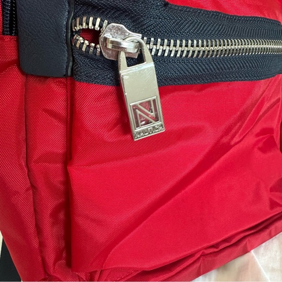 Nautica Bold Red and Black Nylon Mini Backpack - Picture 2 of 9